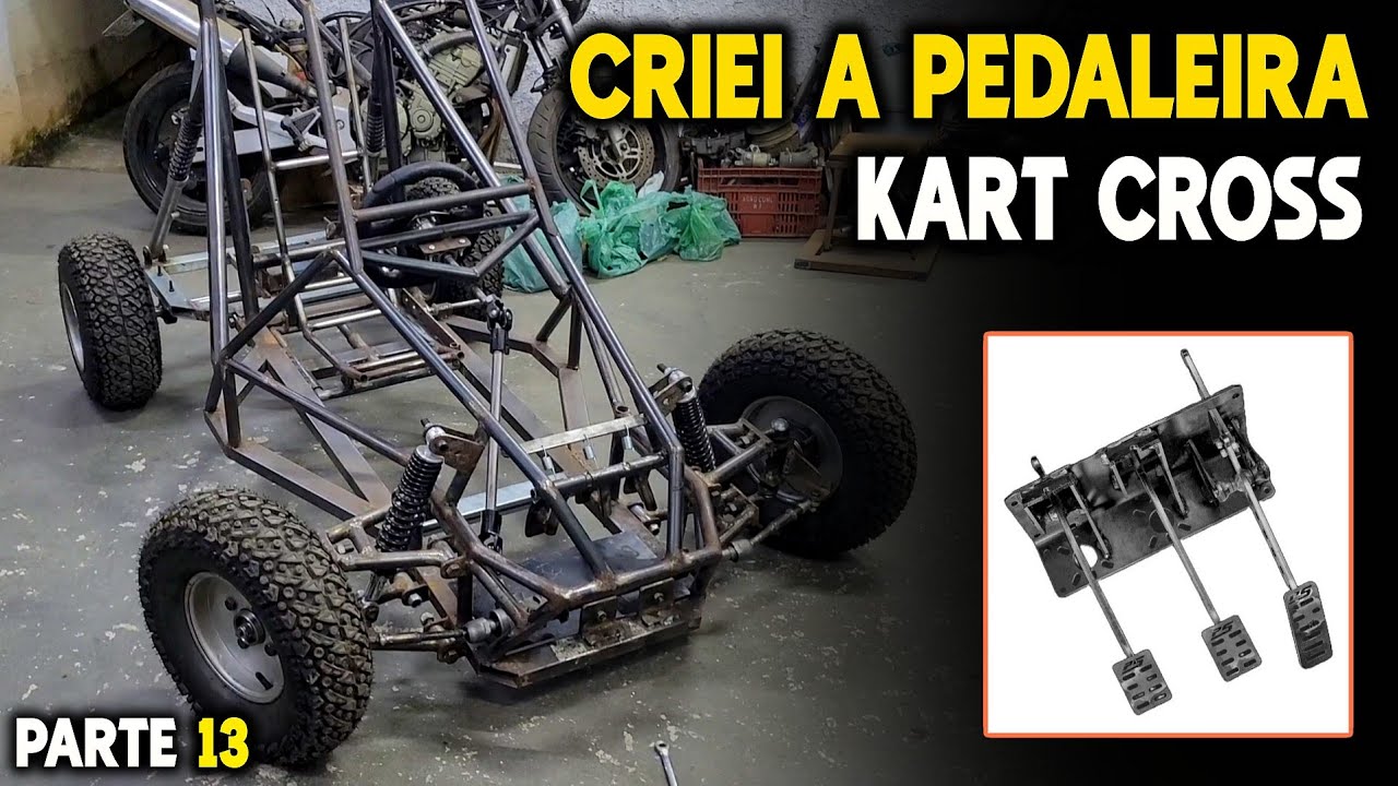Construí uma PEDALEIRA do ZERO para meu Kart Cross!