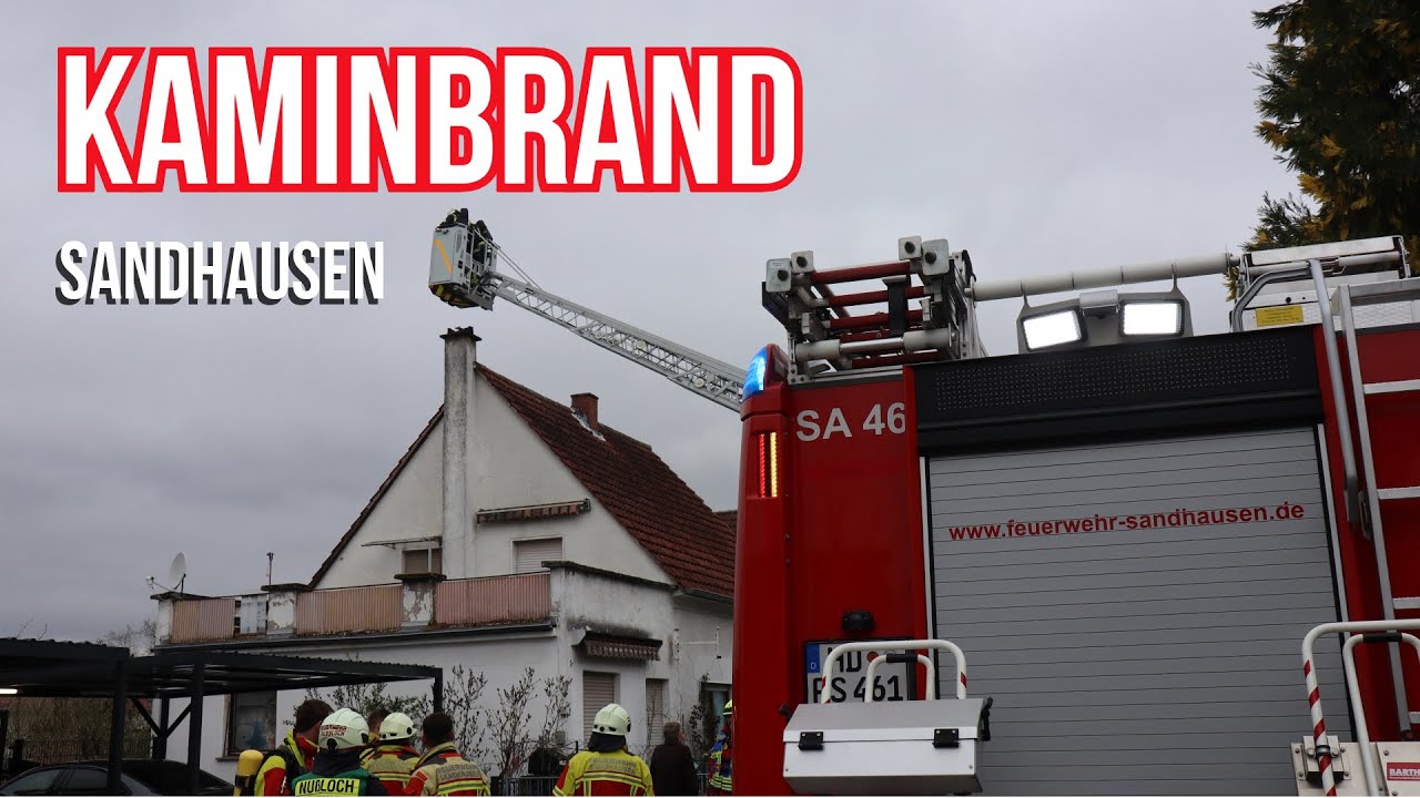 Feuerwehreinsatz in Sandhausen: Rauchentwicklung durch verrußten Kamin