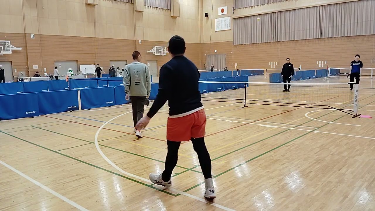 第1回AKITA大会(C部門 男子ダブルス)準決勝①｢丸山･日高」ー ｢徳原･徳原｣ _ピックルボール