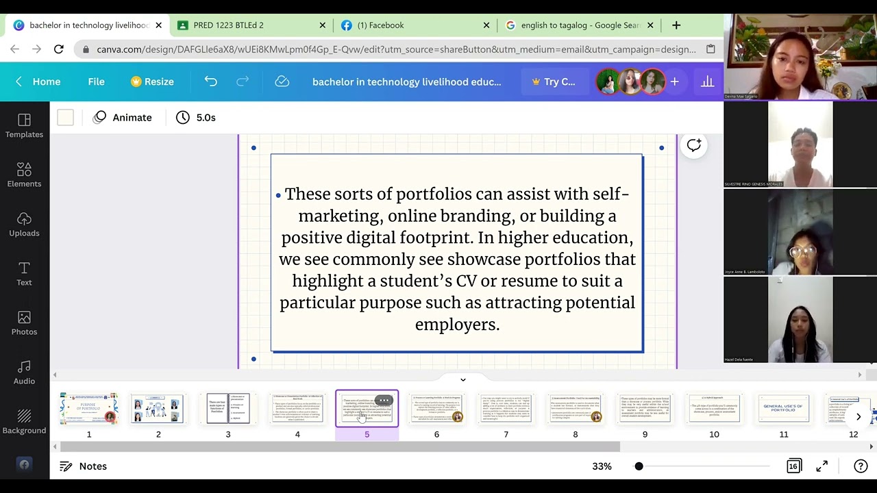 Group 3 Report - Uses of Portfolio