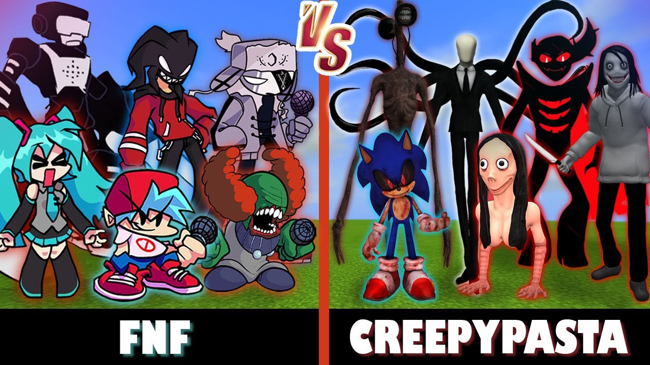 Friday Night Funkin' vs. CreepyPasta | Minecraft (LOL!!!)