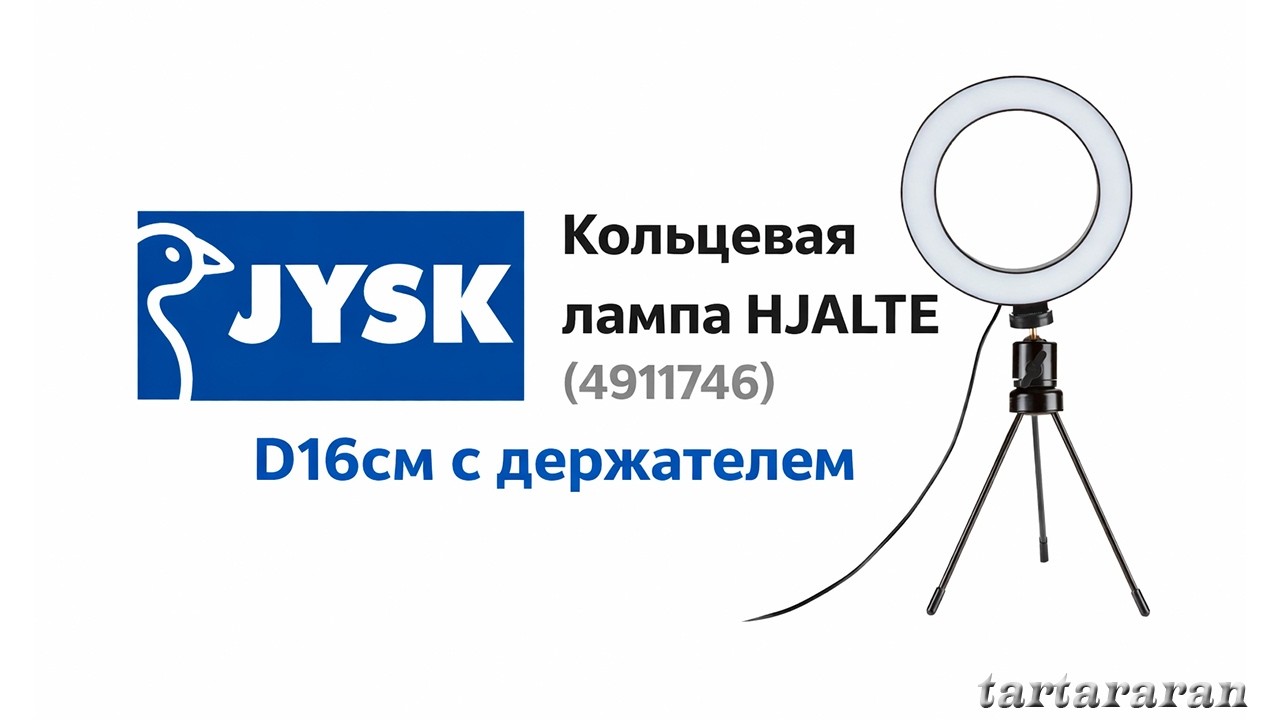 Кольцевая лампа HJALTE (4911746) D16см с держателем