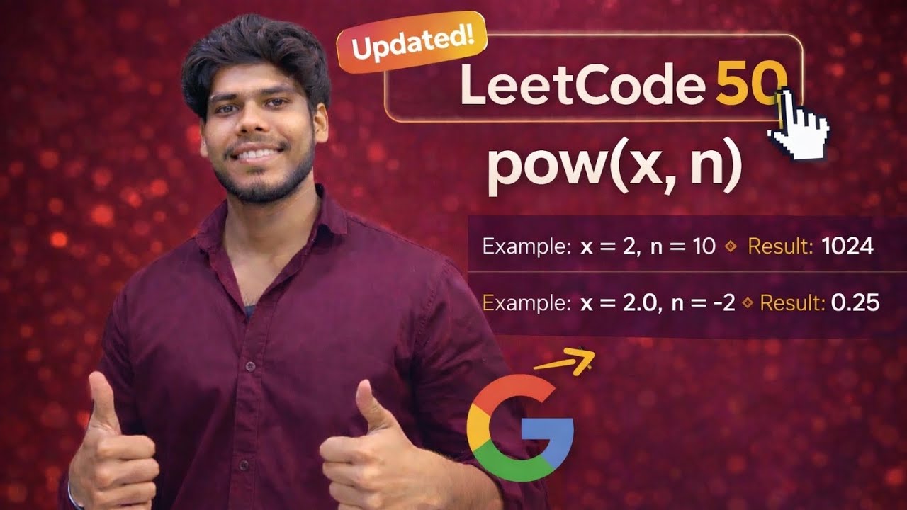 Day 15 || Leetcode 50 Pow(x,n) || Dsa daily 