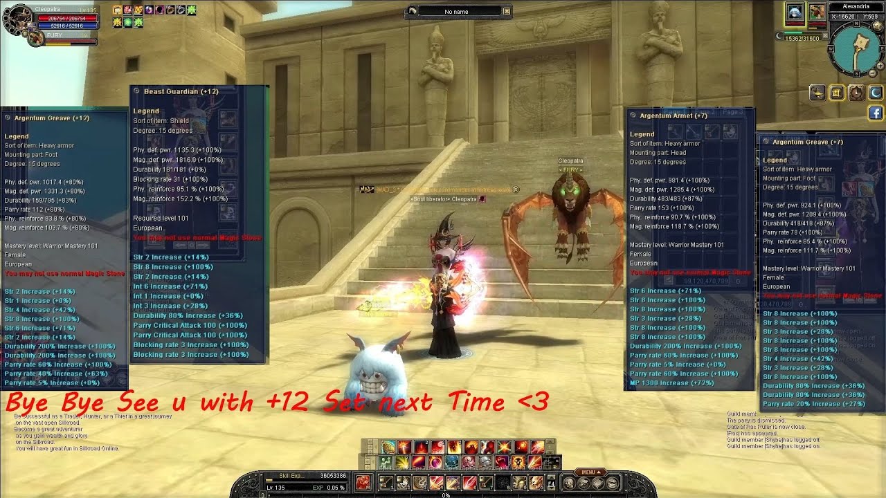 Silkroad Online - Theia - Cleopatra Char Specs - Best of Best in iSro History