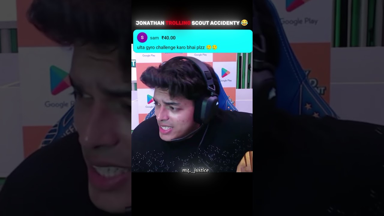 JONATHAN TROLLING SCOUT ACCIDENTLY 💀 #shortsvideo #bgmishorts #jonathangaming  #bgmi #pubg
