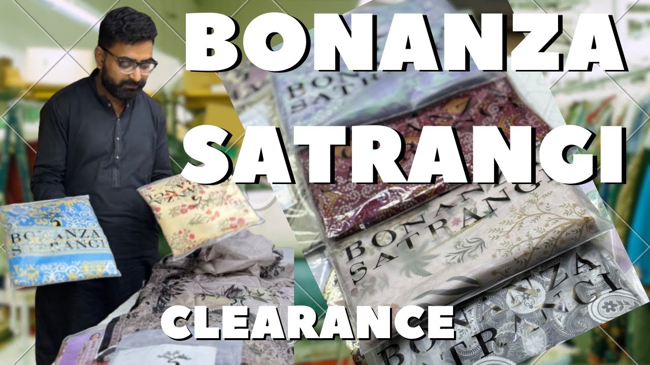 Bonanza Satrangi Lawn Sale 2025 | Satrangi Brand Clearance Sale Part 2#houseofcutpiece #clearance