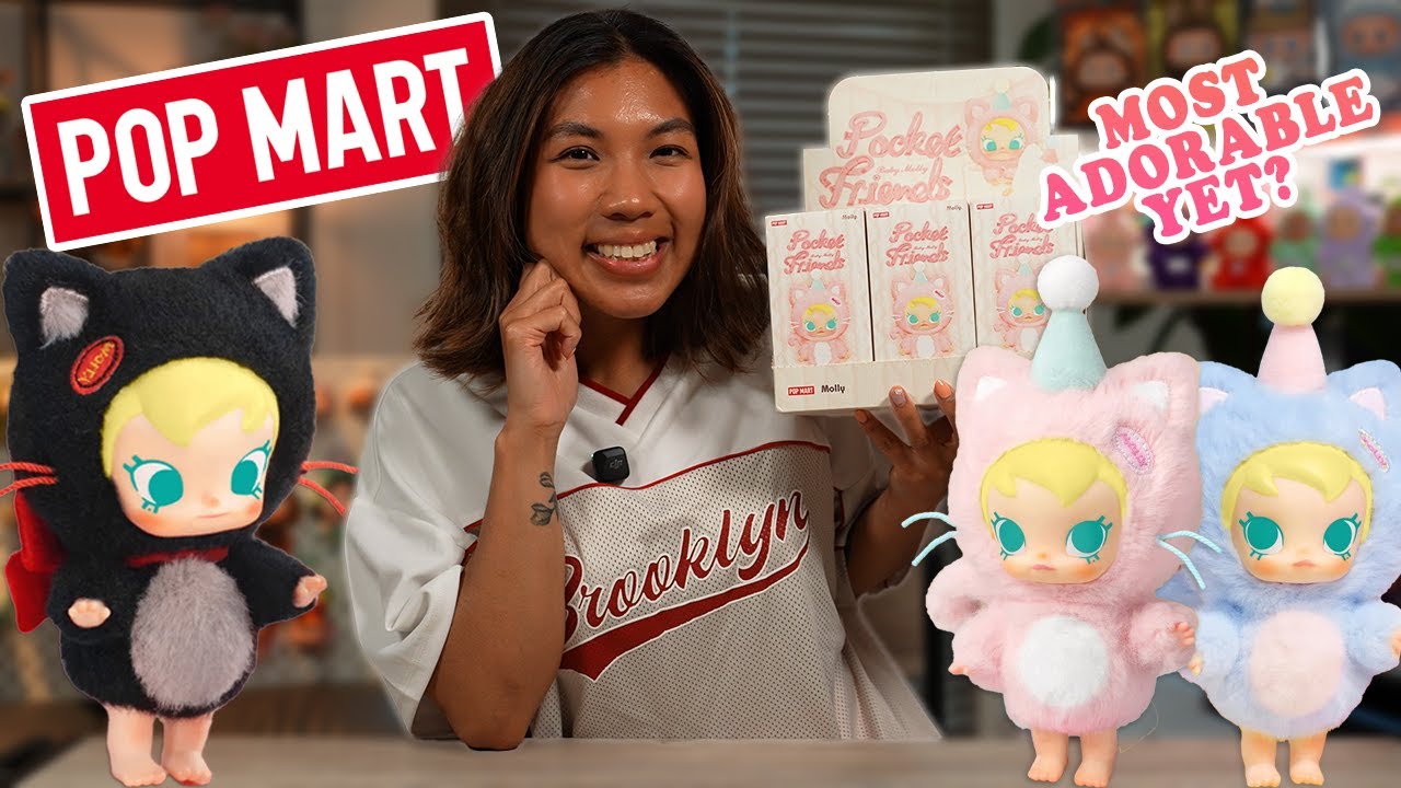The CUTEST Kitties! Pop Mart Baby Molly Pocket Friends Series Vinyl Plush Pendants FULL Unboxing