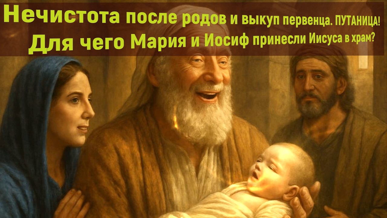 Нечистота после родов,выкуп первенца.ПУТАНИЦА!Зачем родители принесли Иисуса в Храм? Зачем мидраш?Ч1