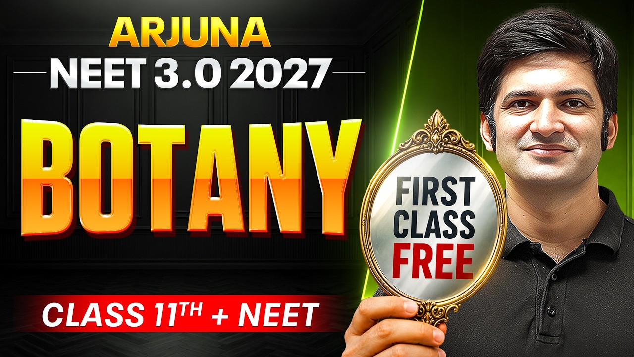 1st Class of BOTANY by Rupesh Sir || Arjuna NEET 3.0 2027 (Class 11th + NEET)🔥