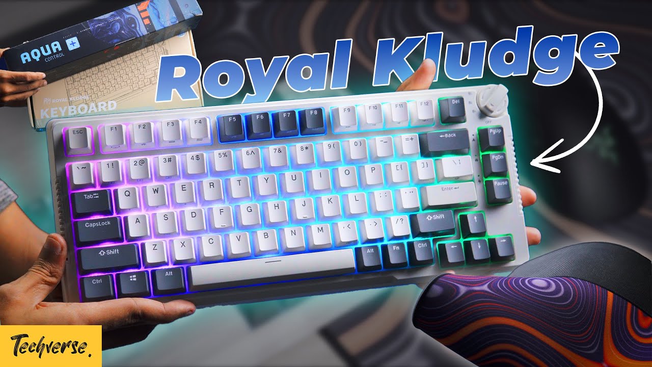 A Royal Desk Experience - Royal Kludge H81 | Aqua Control Plus - Mechanical Keyboard & Mouse Pad