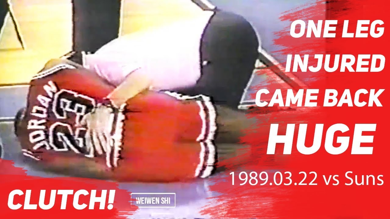 The One Leg Injured Michael Jordan Came Back HUGE and CLUTCH!