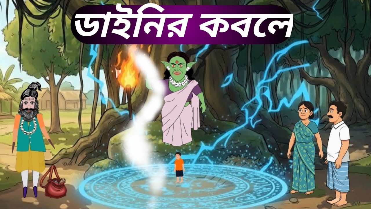 ডাইনির কবলে গ্রাম #cartoon 