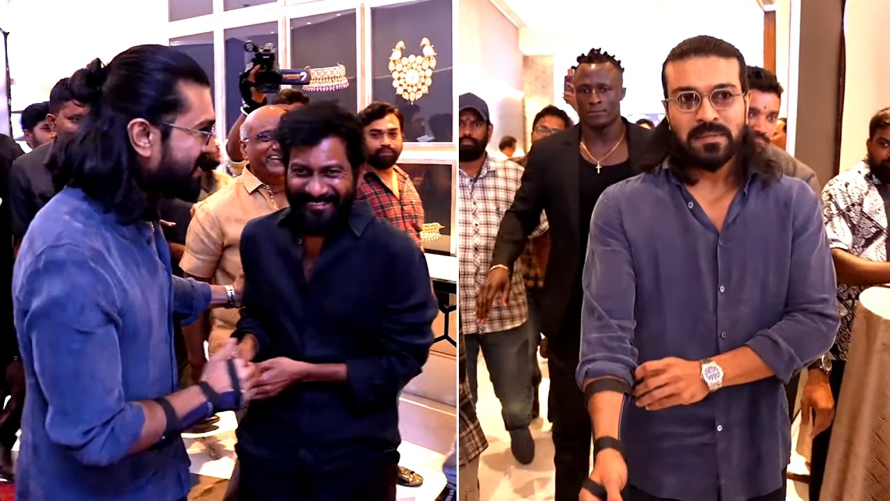 Mega Powerstar Ram Charan Visuals @ Peddi Movie Success Meet