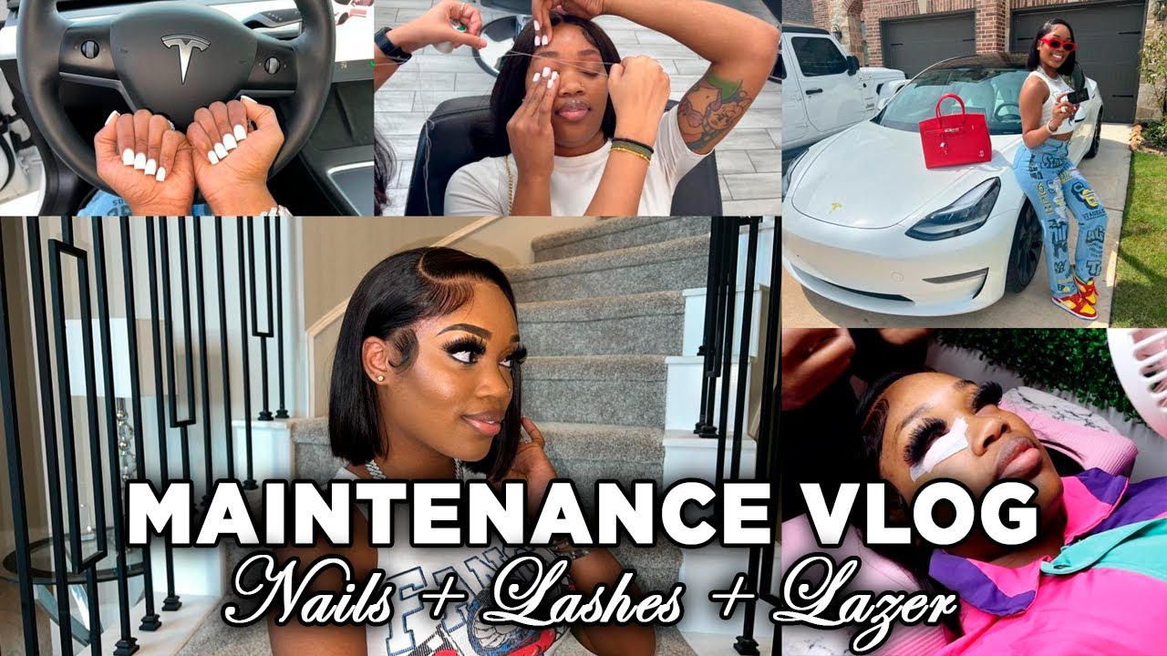 MAINTENANCE VLOG| NAILS, EYEBROW THREADING, HAIR, NEW CAR, + MORE!
