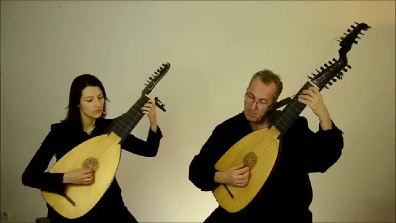 J.S. Bach, French Suite BWV 814, Sarabande, www.luteduo.com