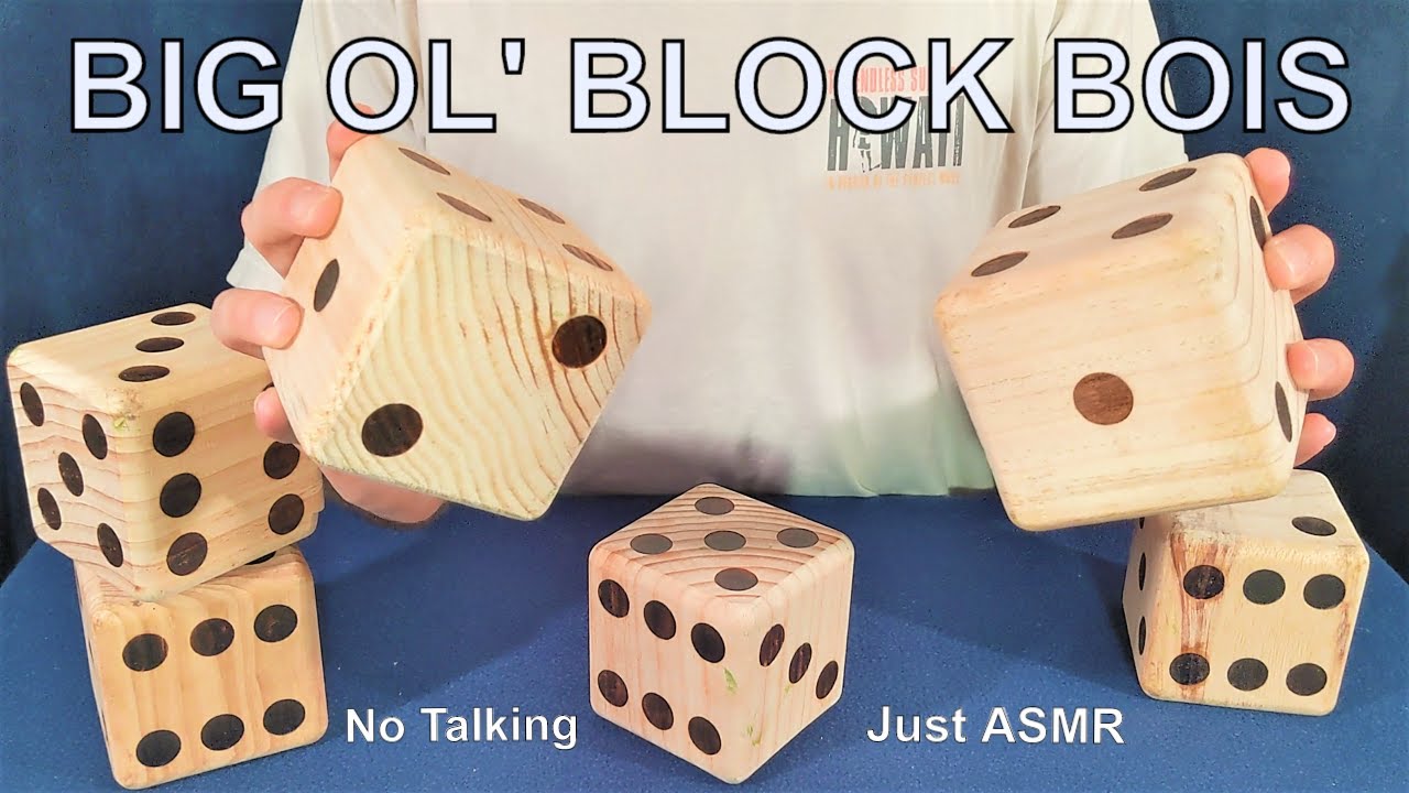 asmr BIG OL' WOODEN BLOCK BOIS (no talking tapping)