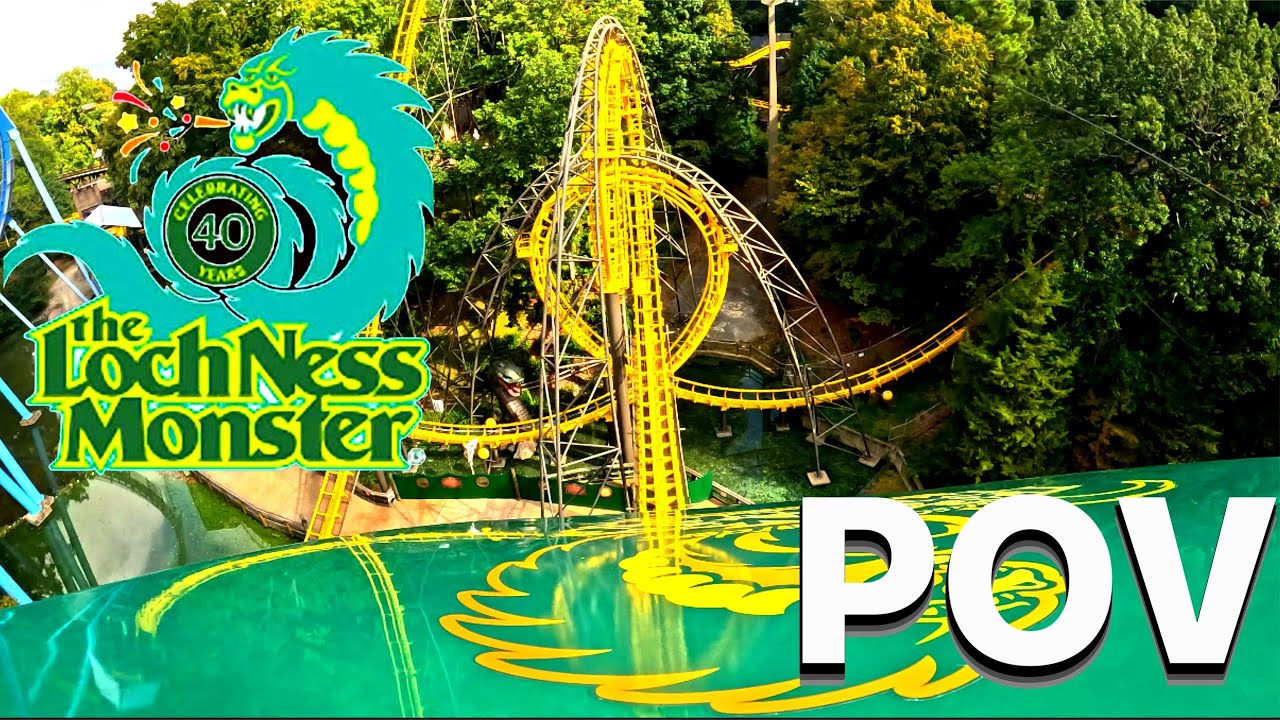 Lochness Monster Front Row POV! Busch Gardens Williamsburg 