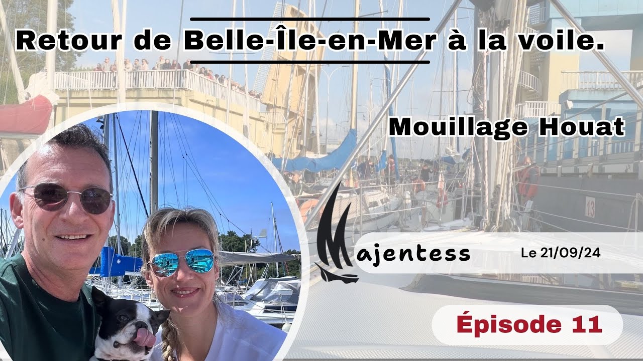 Retour de Belle-Île-en-Mer à la voile.