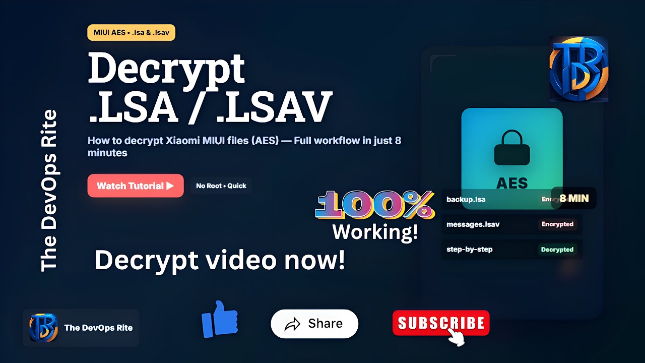 Decrypt MIUI .lsa & .lsav Files (50 MB+) FREE — LSAV Decryptor Guide