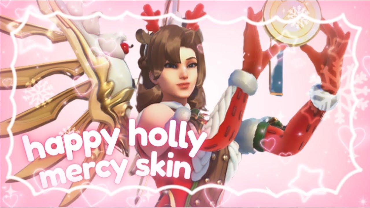 INSANE slippery mercy movement !! 🌸 happy holly mercy skin gameplay 🎄 | ow2 ౨ৎ