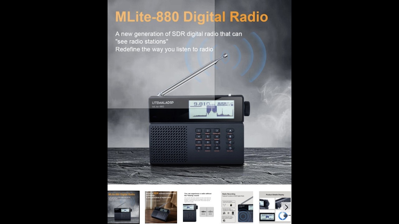 Dan's Initial Tests of the MLite-880 Spectrum Display Portable