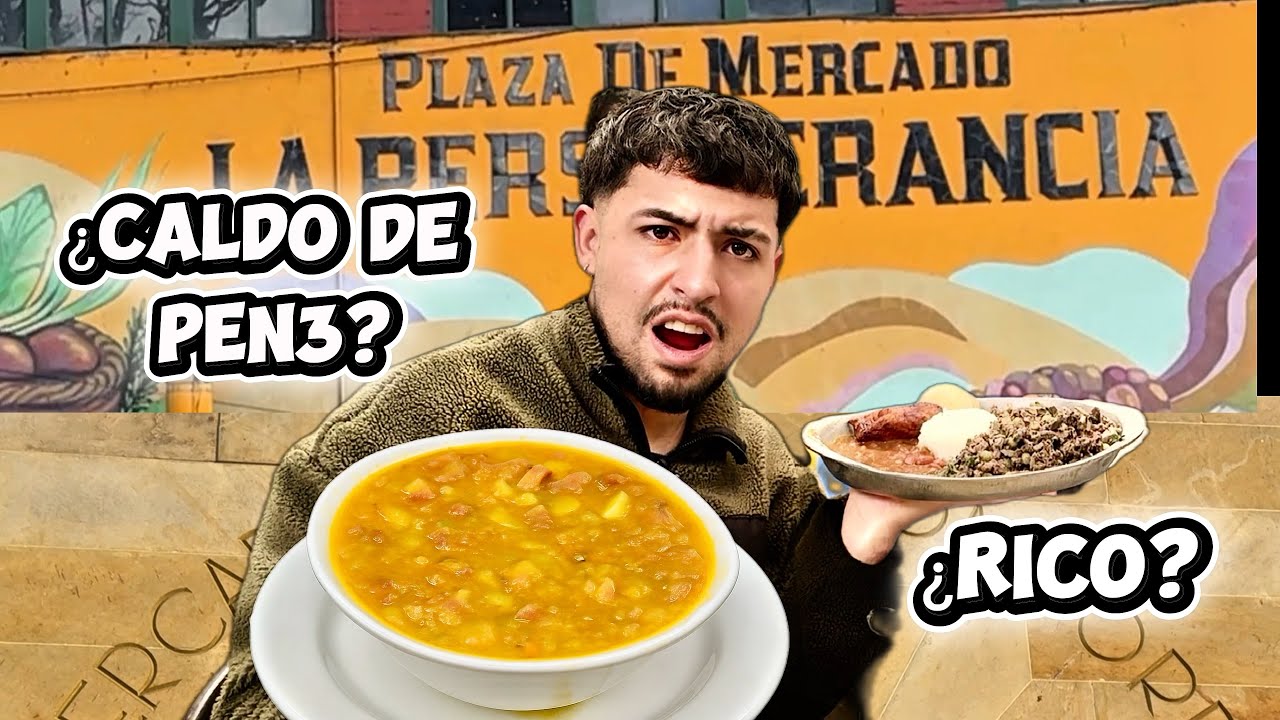 MEJORES ALMUERZOS de PLAZA de MERCADO-SOPA DE P3N3? ft @sinrolespecifico 