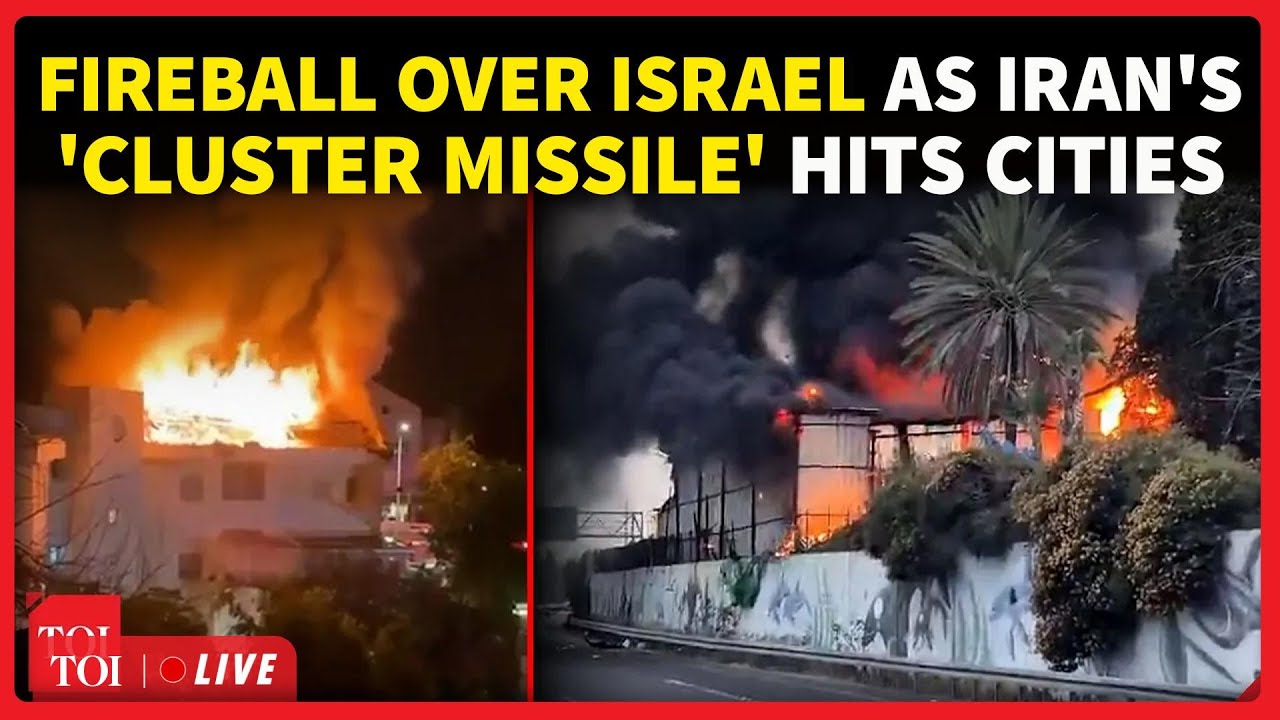 TEL AVIV On Fire: Iranian Cluster Bomb Missiles Wreaks Havoc In Israeli Capital