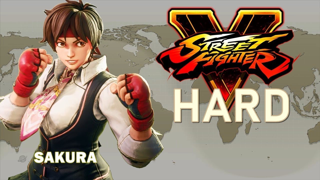 Street Fighter V - Sakura Arcade Mode (HARD)