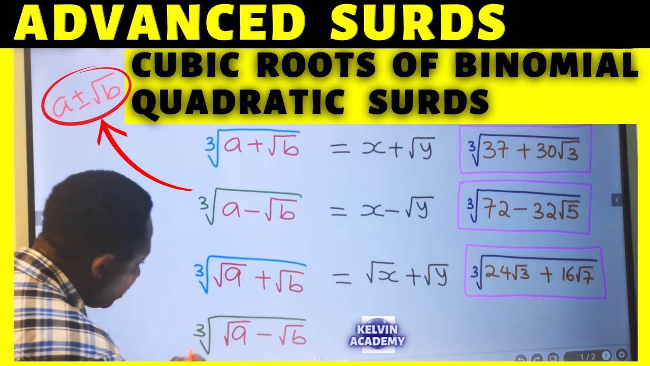 Introduction to CUBIC BINOMIAL QUADRATIC SURDS | Third Order | Radicals Cube Root | Advanced Surds