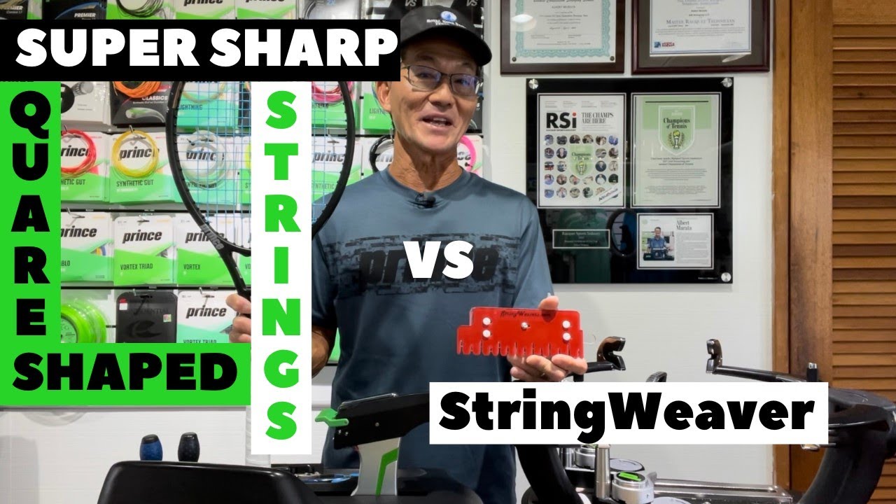 Racquet Stringing [Weaving Cross Strings Made Easier | The StringWeaver]