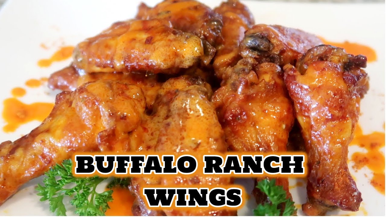 Buffalo Ranch Chicken Wings in The Oven | Easy Chicken Wings Recipe