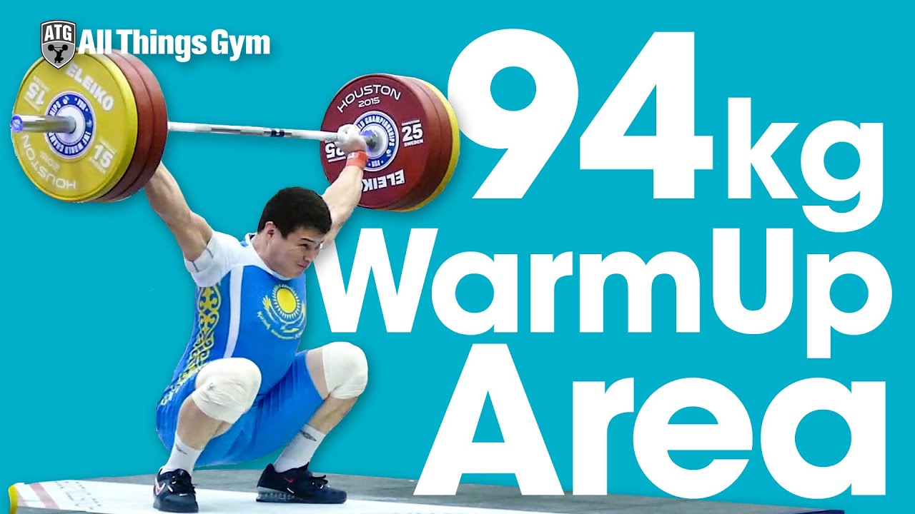 94kg Warm Up Area 2015 World Weightlifting Championships