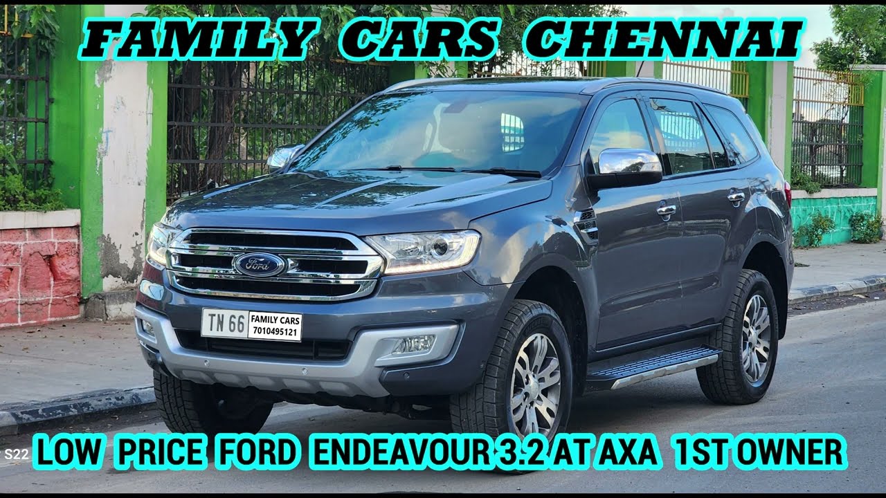 Low Price Ford Endeavour 3.2 Tit + AT 4X4#Used Car For Sale#Family Cars Chennai#Best Off Road Sale .