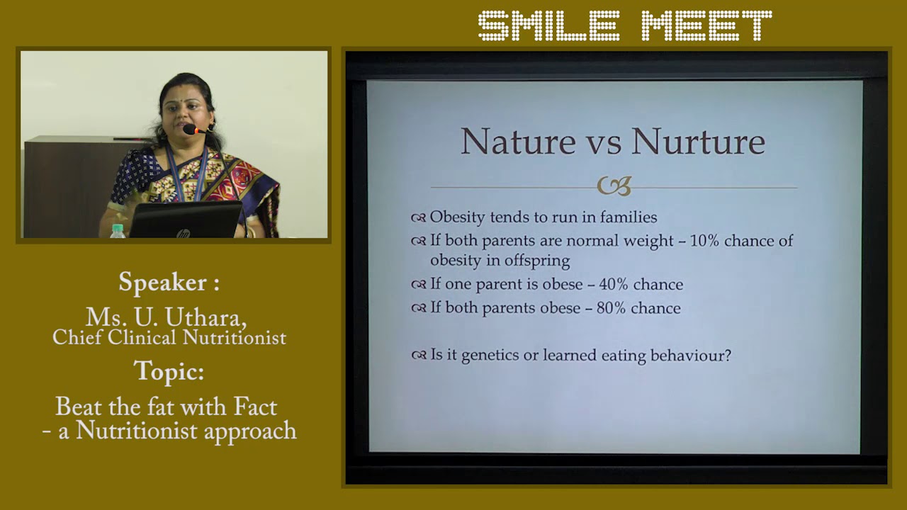 Beat the fat with Fact : Mrs.Uthara, Chief Dietitian, SIMS.