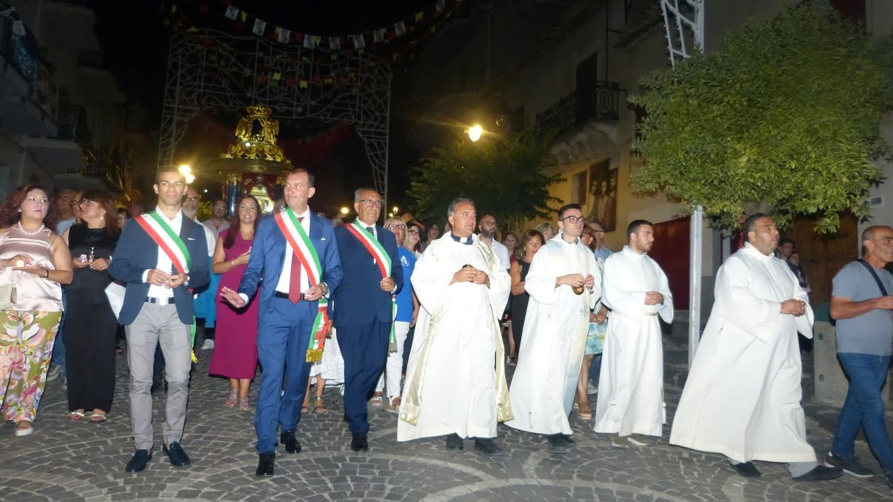 Villafranca Sicula, Festa Madonna del Mirto: rientro processione Madonna - domenica 3.8.2025