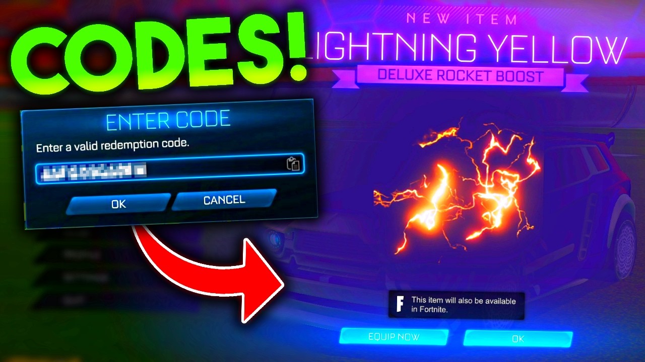 Все обновленные бесплатные коды для Rocket League!