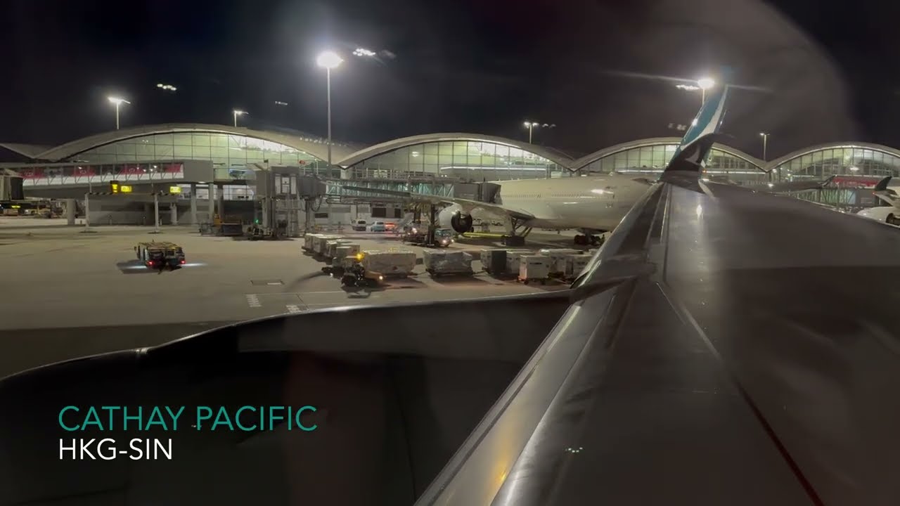 Cathay Pacific - Airbus A350-941 - CX715 - Hong Kong to Singapore [4K] (Take-off)