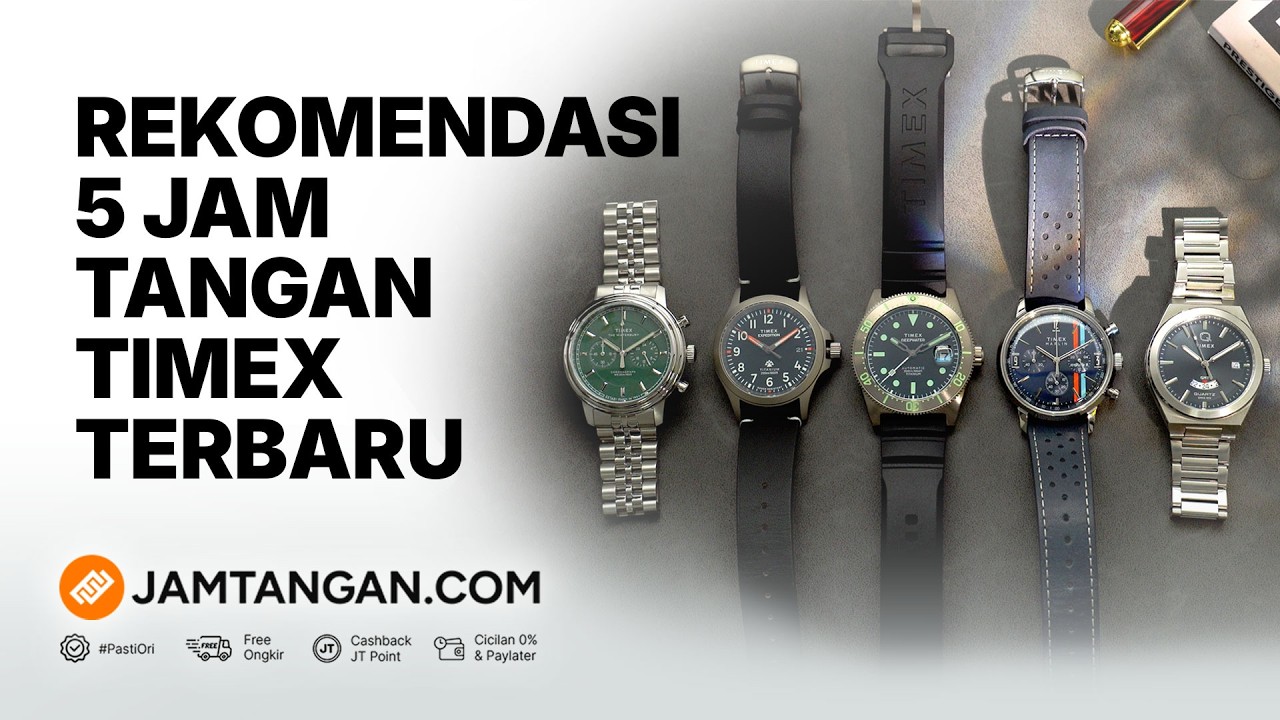 Integrated Bracelet GMT hingga Titanium Diver's Watch! Rekomendasi 5 Jam Tangan Timex Terbaru