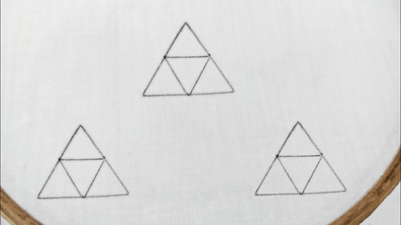 New Triangle All Over Motif for Dress/Kurti/Shirt Filling (Hand Embroidery Work)