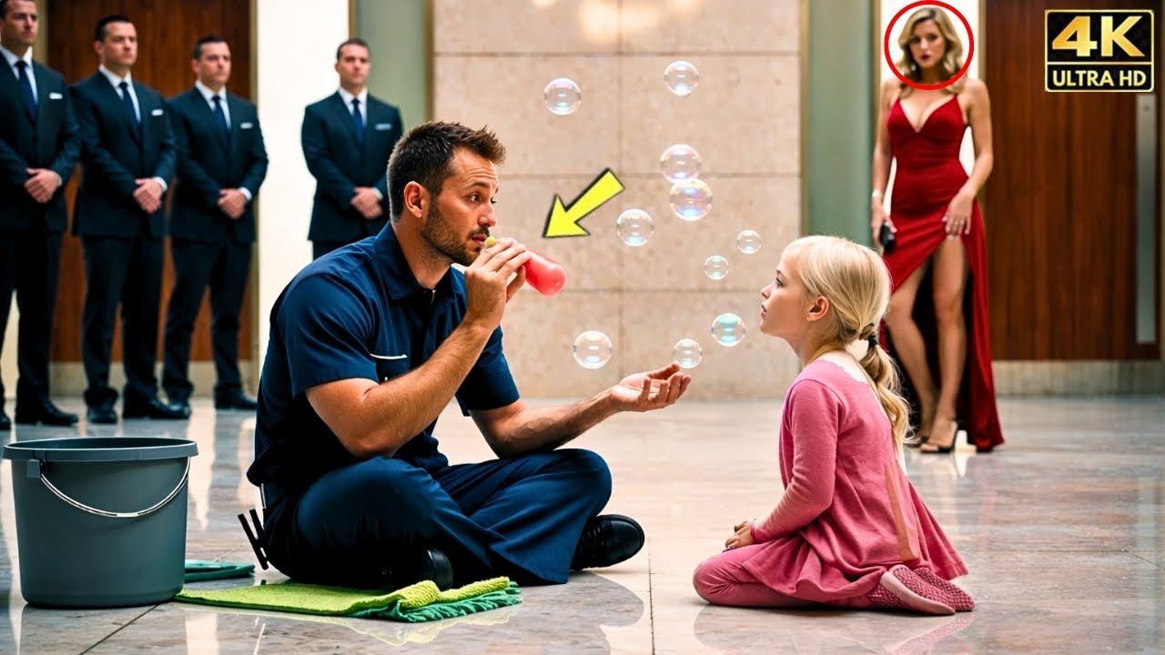 Single Dad Janitor Blew Balloons to Calm a Girl in Crisis — Unaware Her Billionaire Mom Was Watching