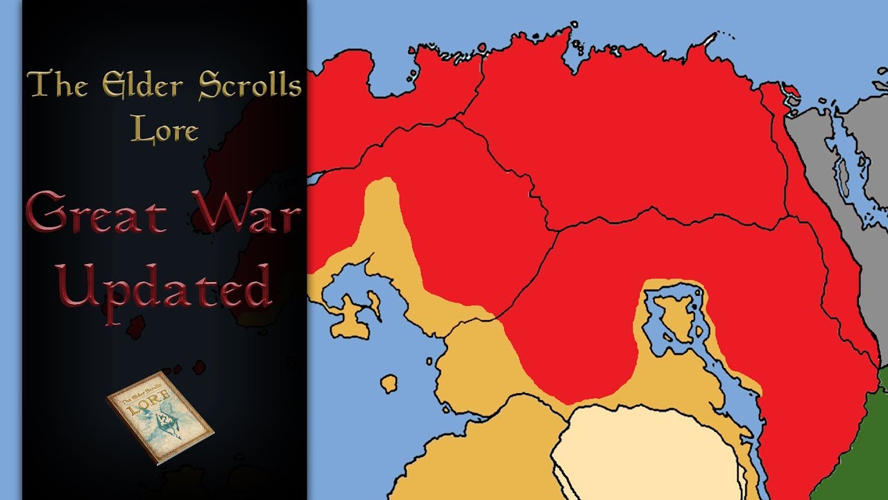 The Great War Explained (With map & Updated) - Elder Scrolls Lore