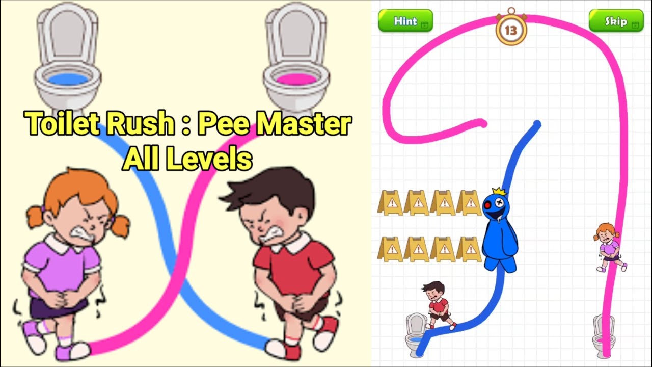 Toilet Rush Pee Master Answers | All Levels | Level 1-50