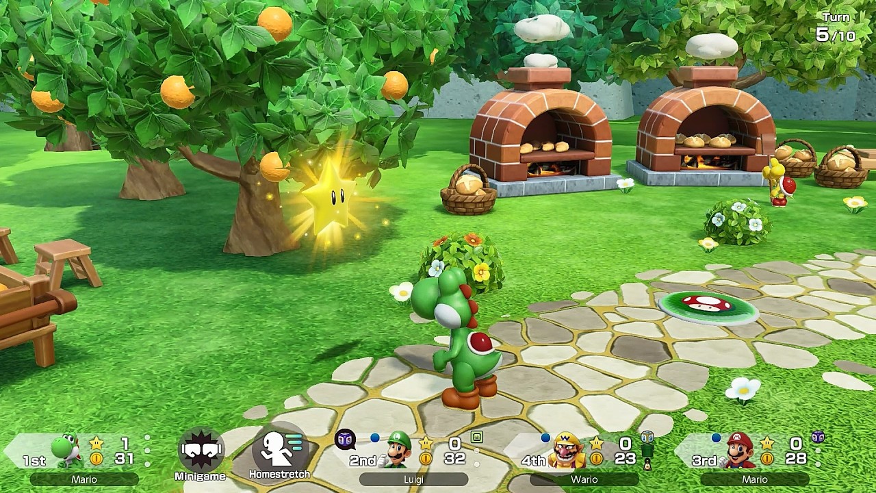 Super Mario Party Jamboree #344 Mega Wiggler's Tree Party Yoshi vs Mario vs Luigi vs Wario