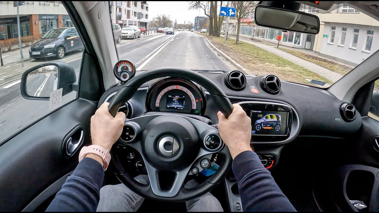 Smart EQ fortwo [EV 82HP] | POV Test Drive #1121 Joe Black