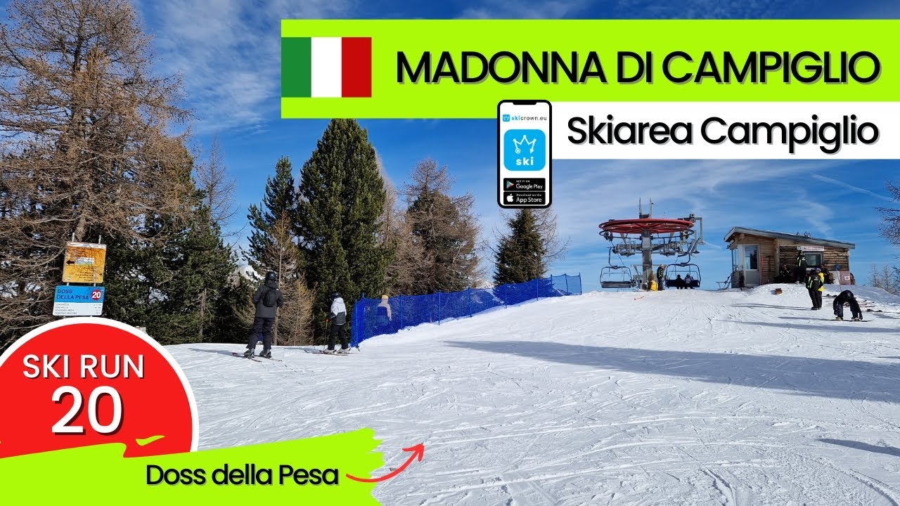 Madonna di Campiglio Trento Italy / ski run 20, short video 55