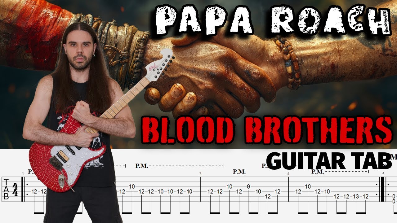 Papa Roach - Blood Brothers | Guitar TAB | Guitar Cover | Guitar Lesson