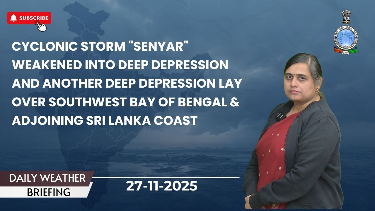 Deep Depression lay over southwest Bay of Bengal & adjoining Sri Lanka coast