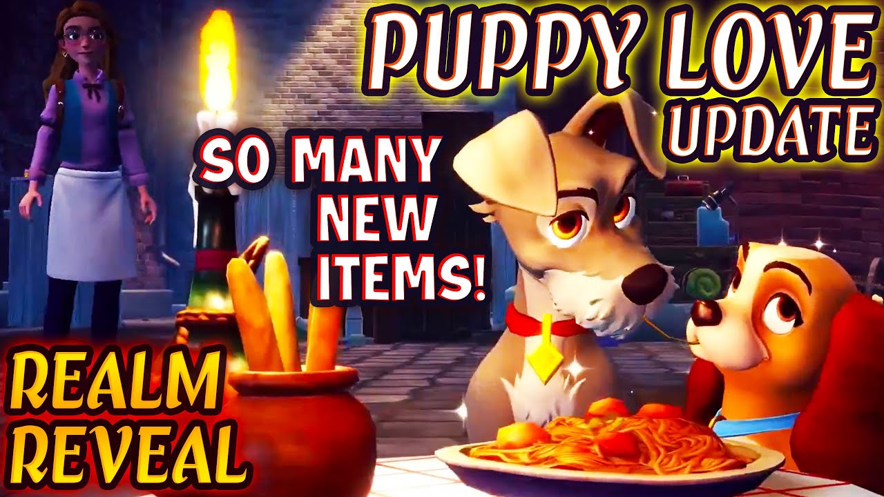 Puppy Love Update NEWS. Realm Reveal + Release Date + NEW ITEMS | Disney Dreamlight Valley!