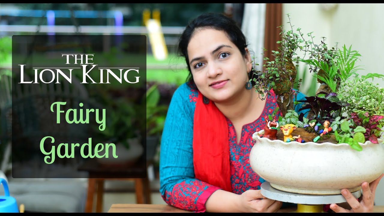 How to make a Lion King Fairy Garden | Gardening DIY