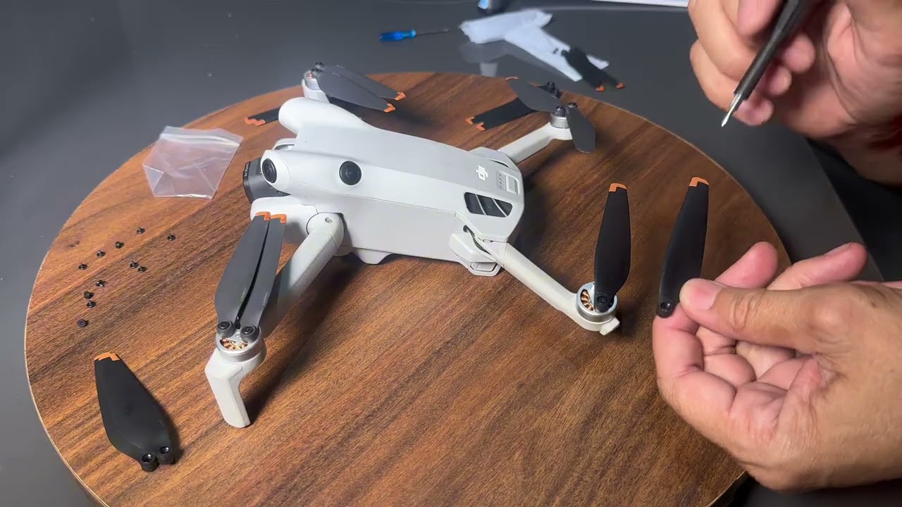Troca das Hélices. Mini 4 Pro. #djibrasil #drone #mini4pro #helice